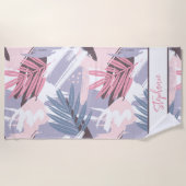 トロピッパーソナライズされたク ビーチタオル (正面)