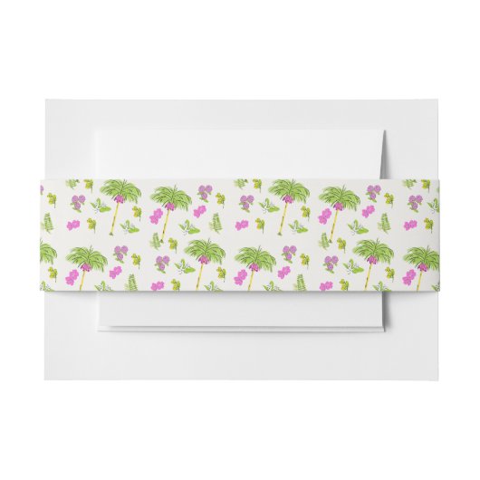 トロピッファンキーク描・デスティネーションウェディング 招待状ベリーバンド (正面例)