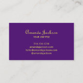 トロピッフェミニンクカラフルフラワーフローラスクリプト 名刺 (裏面)