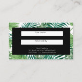 トロピッモダンクのパーム離れのホワイト紹介カード 名刺 (裏面)