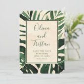 トロピッモダンクのヤシの写真の保存日付 セーブザデート (スタンド正面)