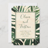 トロピッモダンクのヤシの写真の保存日付 セーブザデート (正面)