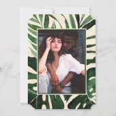 トロピッモダンクのヤシの写真の保存日付 セーブザデート (裏面)