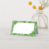 トロピッモダンクの緑豊葉かなパーム金ゴールド プレイスカード (裏面)