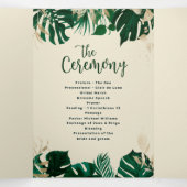 トロピッモダンクの金ゴールド式結婚の葉 三つ折りプログラム (内部中)