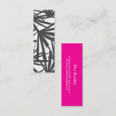トロピッモダンクはっきりしたなパーム離れのパターン スキニー名刺 (正面/裏面)