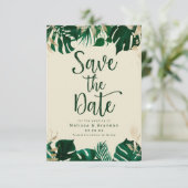 トロピッモダンクをテーマ葉にした金ゴールド結婚のテーマ セーブザデート (スタンド正面)