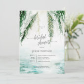 トロピッモダンクウォーター&パームズブライダルシャワー 招待状 (スタンド正面)