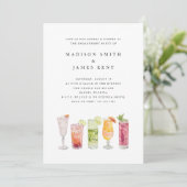 トロピッモダンクカクテル結婚婚約パーティ 招待状 (スタンド正面)