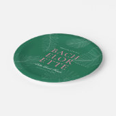 トロピッモダンクカラフルパーム葉 ペーパープレート (アングル)