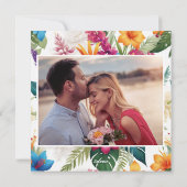 トロピッモダンクカラフル秋の結婚式 シーズンカード (裏面)