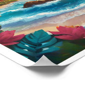 トロピッモダンクカラフル・グッド・ビベス陽性 ポスター (角)