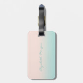 トロピッモダンクガーリー、パームツリー ラゲッジタグ (裏面縦)