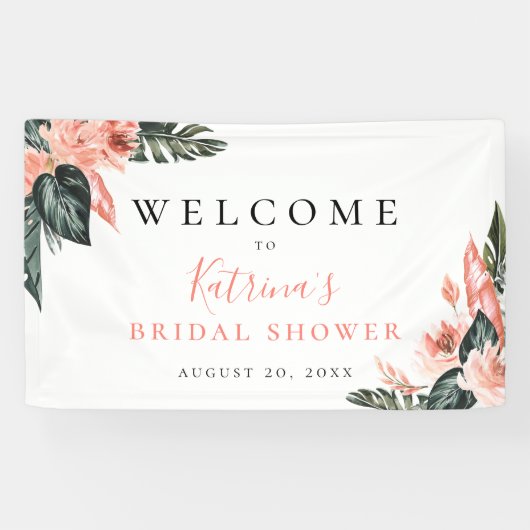 トロピッモダンクコーラルピンクフローラ 横断幕 (横)