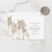 トロピッモダンクツリータイポグラフィ保存日 ノートカード (正面/裏面インサイチュ)