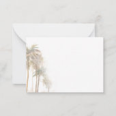 トロピッモダンクツリータイポグラフィ保存日 ノートカード (裏面)