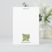 トロピッモダンクバナナグリーンリー名前をカスタムする サンキューカード (スタンド正面)