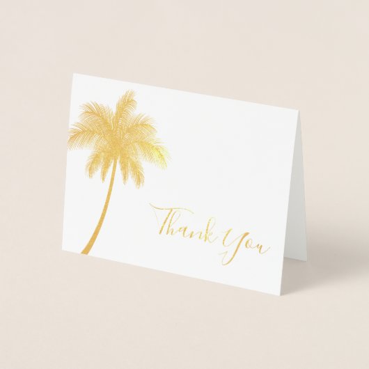 トロピッモダンクパームツリーサンキュー 箔カード (正面)