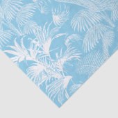 トロピッモダンクパームツリーズスカイブルーホワイト 薄葉紙 (詳細)