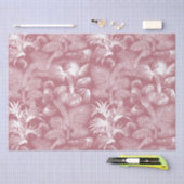 トロピッモダンクパームツリーズバラ金ゴールドホワイト 薄葉紙 (クラフト)