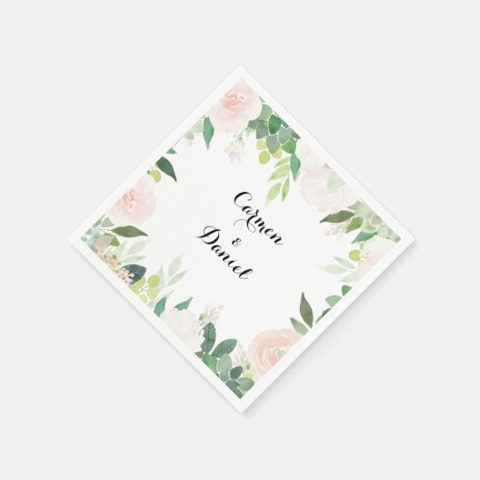 トロピッモダンクフローラ結婚ナプキン スタンダードカクテルナプキン (角)