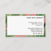 トロピッモダンクブティックサロンピンクロイヤリティカード ロイヤリティカード (裏面)