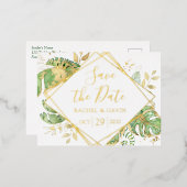 トロピッモダンク保存日 箔招待状ポストカード (正面/裏面)