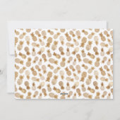 トロピッモダンク旅行金ゴールド写真クリスマス シーズンカード (裏面)