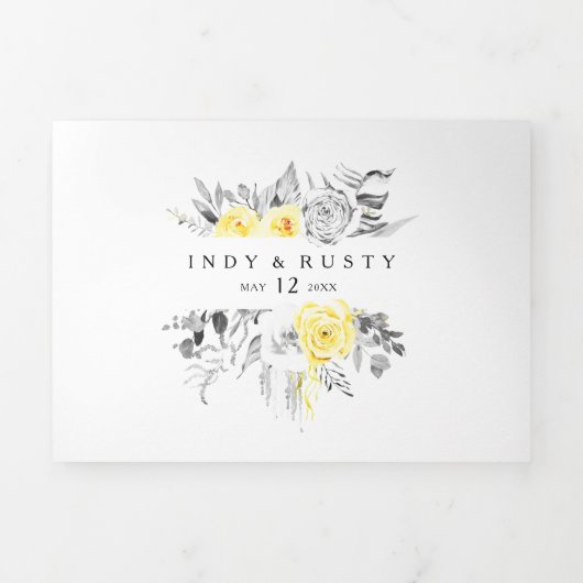 トロピッモダンク結婚の3倍の全て 三つ折り招待状 (カバー)