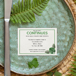 トロピッモダンク結婚・アフター・パーティー・カード 出欠カード