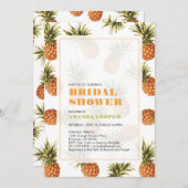 トロピッモダンク結婚・ブライダル・シャワーへの招待 招待状 (正面/裏面)