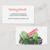 トロピッモダンク結婚・ミュージックフェスティバル囲い 名刺 (正面/裏面)