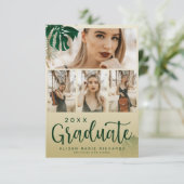 トロピッモダンク葉をテーマにした卒業写真 案内状 (スタンド正面)