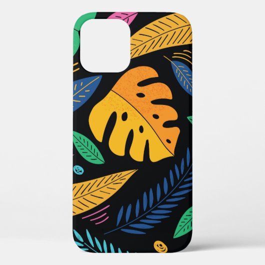 トロピッモダンク葉：シームレスな背景。 Case-Mate iPhoneケース (裏面)