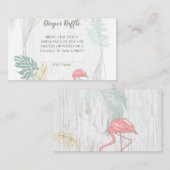 トロピッモダンク離れス・ピンク・フラミンゴ・おむつラッフル エンクロージャーカード (正面/裏面)