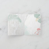 トロピッモダンク離れ・ピンク・フラミンゴ サンキューカード (内部)