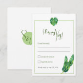 トロピッモダンク 出欠カード (正面/裏面)