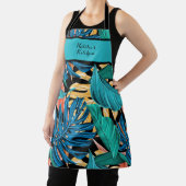 トロピッモノグラムのクカラフルプリントキッチンエプロン エプロン (インサイチュ)