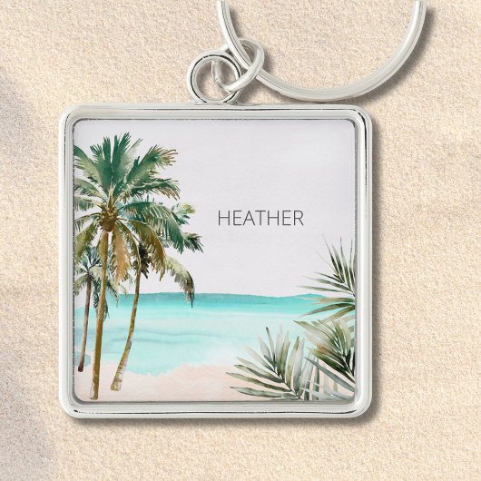 トロピッモノグラムのクパーム離れツリービーチ キーホルダー