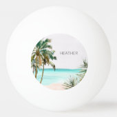 トロピッモノグラムのクパーム離れツリービーチ 卓球ボール (裏面)