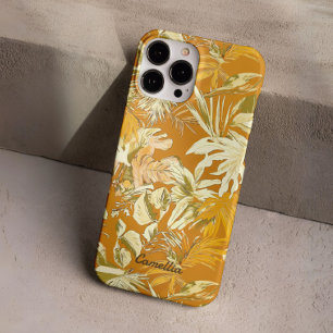 トロピッユニークク・リーフ黄モダン色 iPhone 16 PROケース