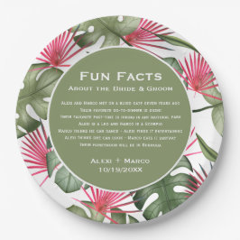 トロピッユーモアのあるク結婚紙プレート ペーパープレート