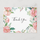 トロピッ図解入りの、写真付きのクカラフルフローラありがとう ポストカード (正面)