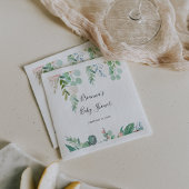 トロピッ図解入りの、写真付きのクカラフルフローラ赤ちゃんシャワー スタンダードカクテルナプキン