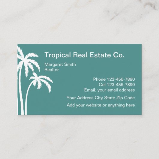トロピッ実在クエステートデザイン 名刺 (正面)