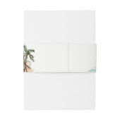 トロピッ素朴クパームツリーズビーチサンド結婚ズ 招待状ベリーバンド (裏面例)