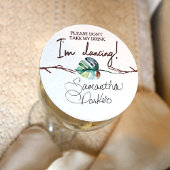 トロピッ素朴クブラウン、緑の座席表名タグ ラウンドペーパーコースター