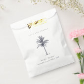 トロピッ素朴ク・ネイビー結婚パーム感謝していツ フェイバーバッグ (封をした状態)