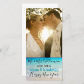 トロピッ結婚したク・クリスマスミセス・フォトカード シーズンカード (正面/裏面)