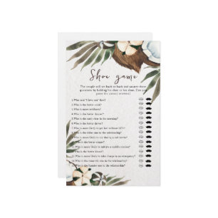 トロピッ結婚カルまたはカップルのシャワーシューゲーム